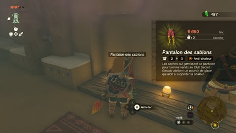 Le Club Secret Gerudo Zelda Tears of the Kingdom : comment entrer dans cette boutique ?