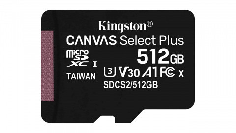 Kingston Canvas Select Plus microSDXC 512 Go (Adaptateur) au meilleur prix  sur