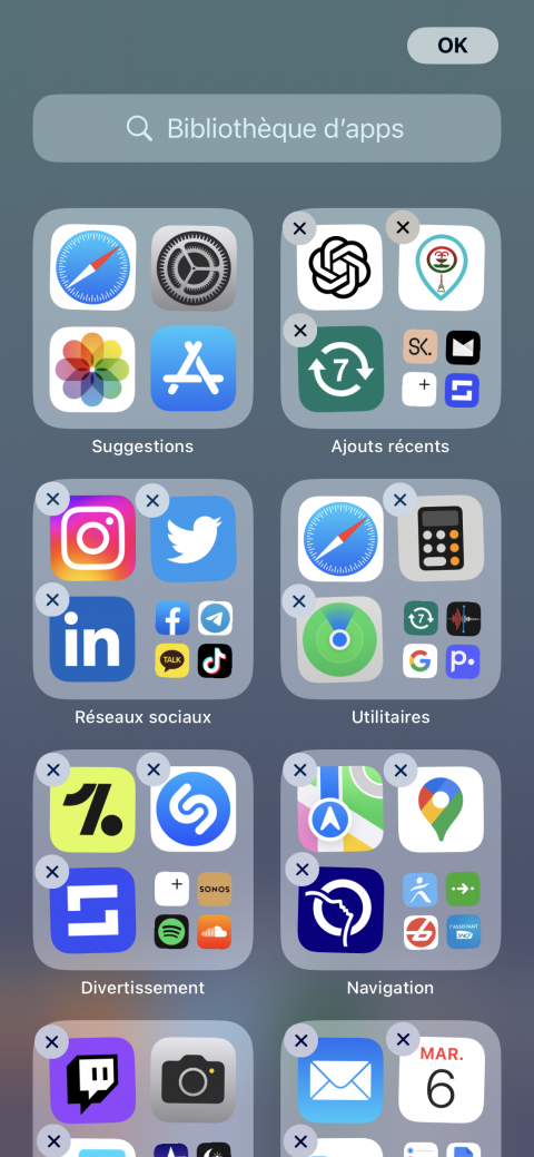 iPhone : comment organiser mes applications sur la page d'accueil ?