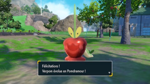 Pomdorochi Pokémon Écarlate et Violet : comment faire évoluer Pomdramour dans le DLC 2 Le Disque Indigo ?