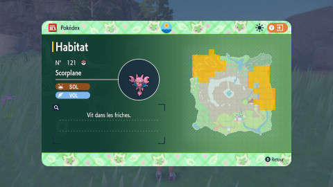 Scorvol Pokémon Écarlate & Violet : où trouver un Croc Rasoir pour faire évoluer Scorplane ?