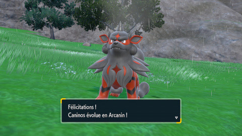 Arcanin de Hisui DLC Pokémon Écarlate et Violet : comment faire évoluer Caninos de Hisui ?