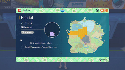 Métamorph Pokémon Écarlate & Violet : où le trouver et comment s'en servir pour obtenir des Œufs ?