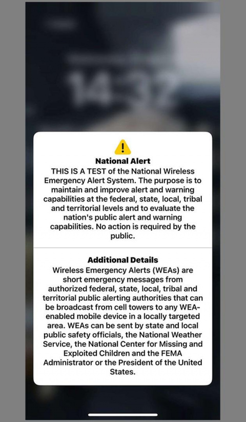 Test national d'alerte d'urgence aux États-Unis : pourquoi tous les téléphones ont sonné en même temps ?