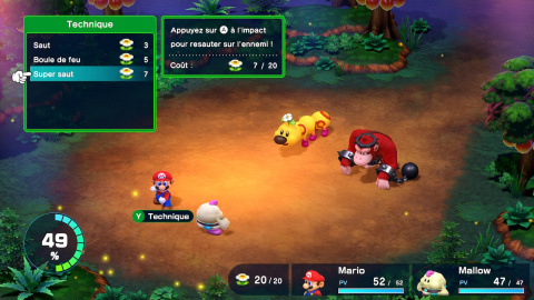 Super Mario vient concurrencer les jeux vidéo stars du RPG avec un aplomb incroyable