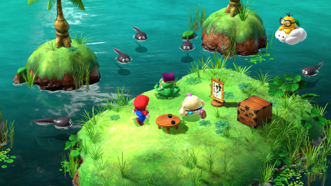 Super Mario vient concurrencer les jeux vidéo stars du RPG avec un aplomb incroyable