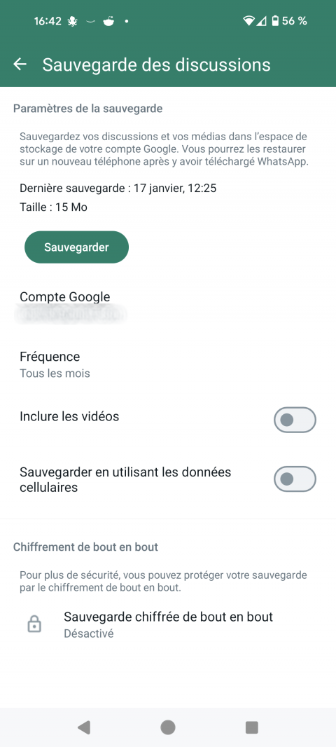 Vous utilisez WhatsApp sur Android ? Découvrez comment continuer de stocker gratuitement vos conversations sur Google Drive !