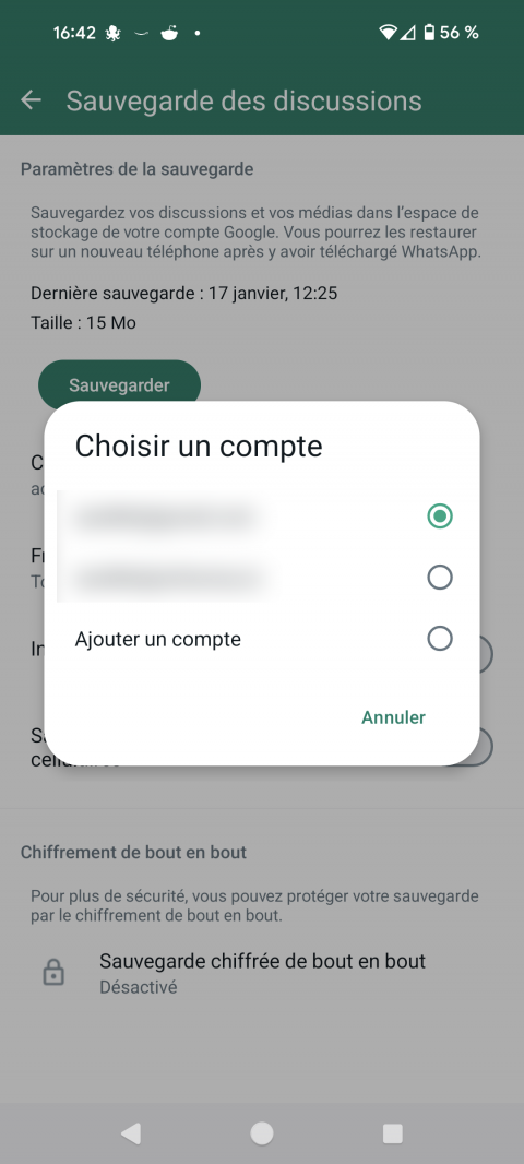 Vous utilisez WhatsApp sur Android ? Découvrez comment continuer de stocker gratuitement vos conversations sur Google Drive !