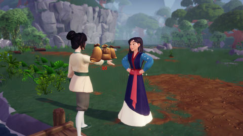 Mulan Disney Dreamlight Valley : galets, pizza végétarienne, grenat... Toutes les quêtes de Mulan