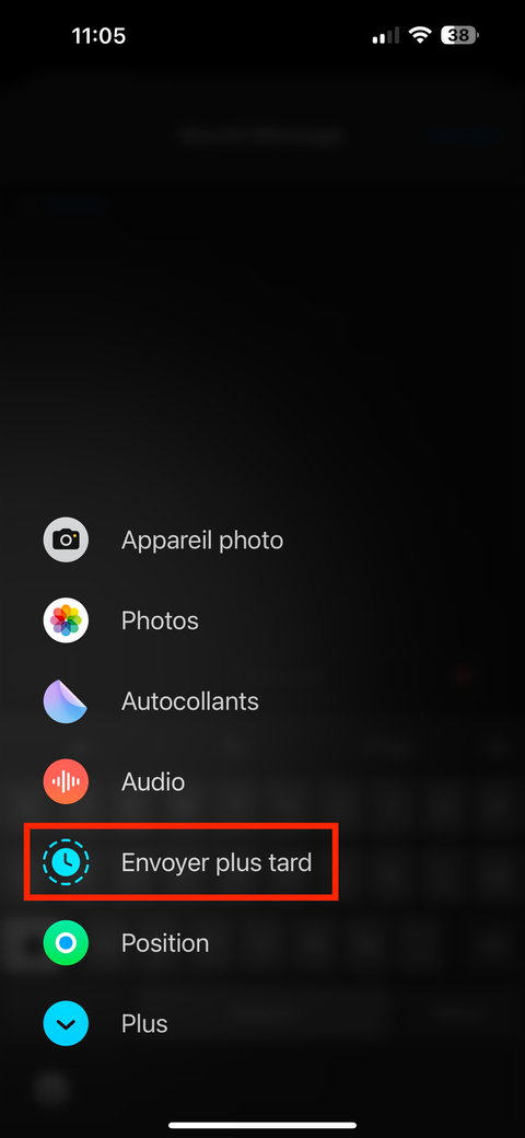 programmer l envoi d un message ios 18