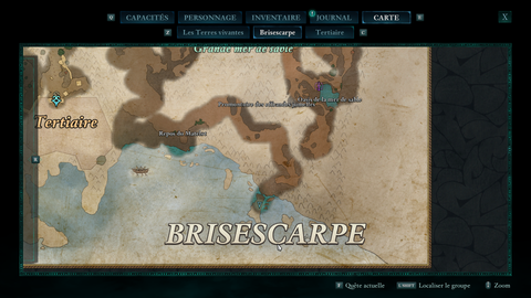 Cartographe des Terres vivantes Avowed : Wilfrith, Brisescarpe... Où trouver le cartographe de la région de Tertiaire ?