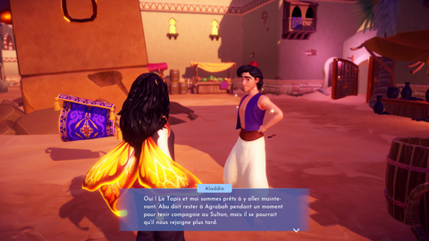 Aladdin et Jasmine Disney Dreamlight Valley : Comment les débloquer et les inviter dans la vallée ?