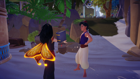 Aladdin Disney Dreamlight Valley : Banane en or, Tapis volant, Stand de gemmes... Toutes les quêtes du Prince Ali