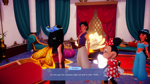 Aladdin Disney Dreamlight Valley : Banane en or, Tapis volant, Stand de gemmes... Toutes les quêtes du Prince Ali