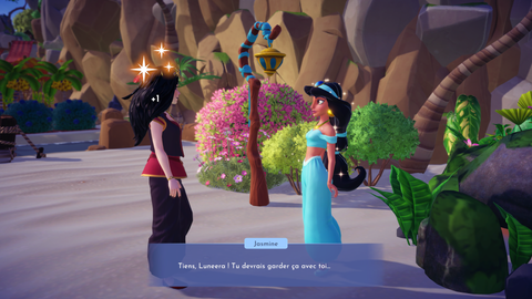 Jasmine Disney Dreamlight Valley : Penstemon montant, Clé de plage, Journal Secret... Toutes les quêtes de la Princesse d'Agrabah