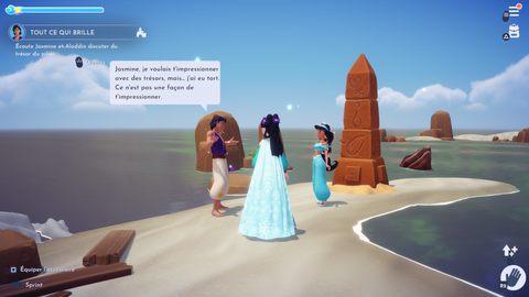 Aladdin Disney Dreamlight Valley : Banane en or, Tapis volant, Stand de gemmes... Toutes les quêtes du Prince Ali