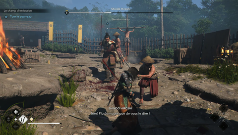 Bourreau Assassin's Creed Shadows : où le trouver pour continuer la quête du Blessé ?