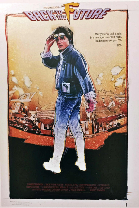 Voilà cinq affiches abandonnées de Retour Vers Le Futur : l'art de voir le même film sous différents prismes