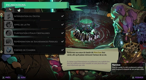 Voix et vanité Hades 2 : Comment déclencher et finir la prophétie de Narcisse et Echo ?