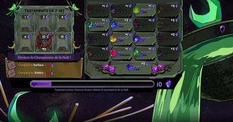 Testaments et Terreur Hades 2 : quels sont les affixes les plus faciles et quelles sont les récompenses ?