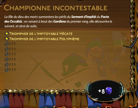 Testaments et Terreur Hades 2 : quels sont les affixes les plus faciles et quelles sont les récompenses ?