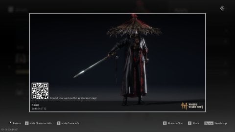 Character code et personnalisation Where Winds Meet : comment ça marche et quels sont les codes les plus stylés ?