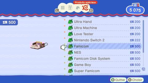 La boutique de souvenirs cache un grand secret dans Animal Crossing : New Horizons... On vous explique comment acheter les consoles de jeux