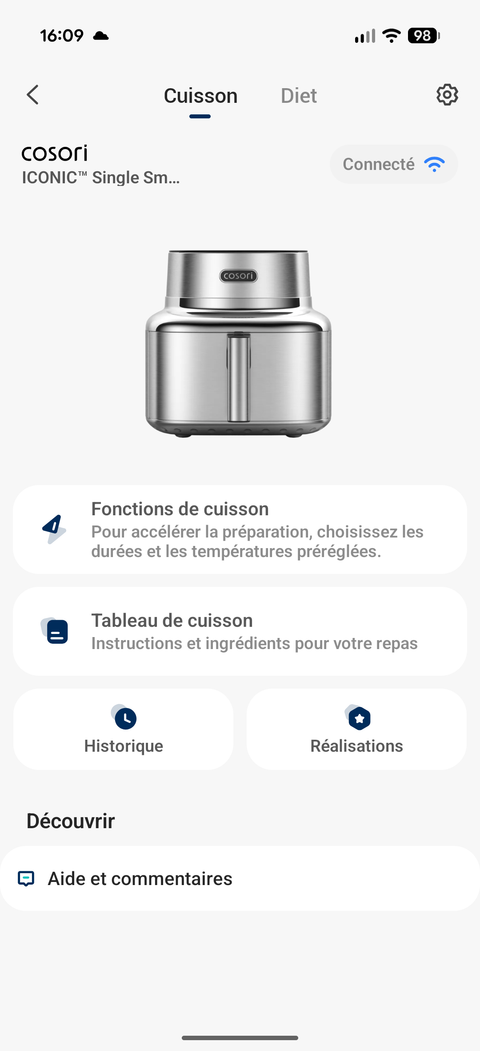 Test Cosori ICONIC Single : l'air fryer en inox qui dit enfin adieu au plastique (et aux PFAS)