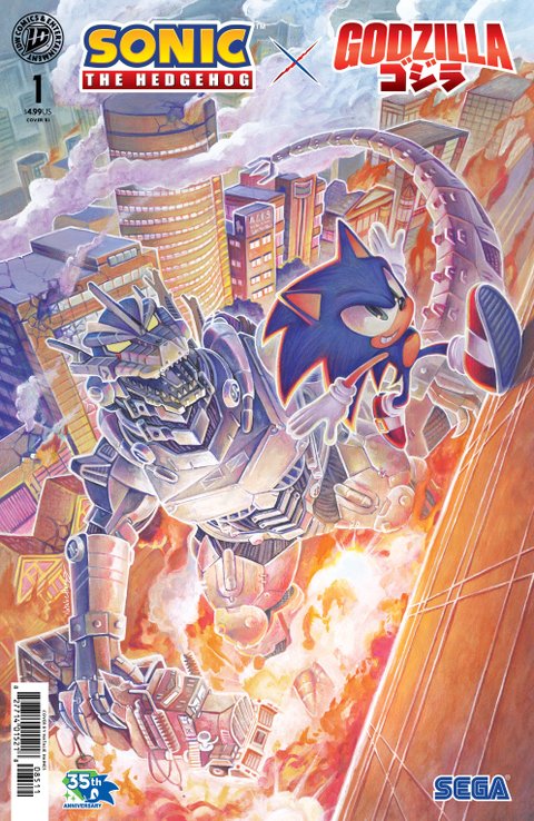 Plus qu'un crossover, un séisme : pourquoi vous devez absolument lire ce comics réunissant Sonic et Godzilla
