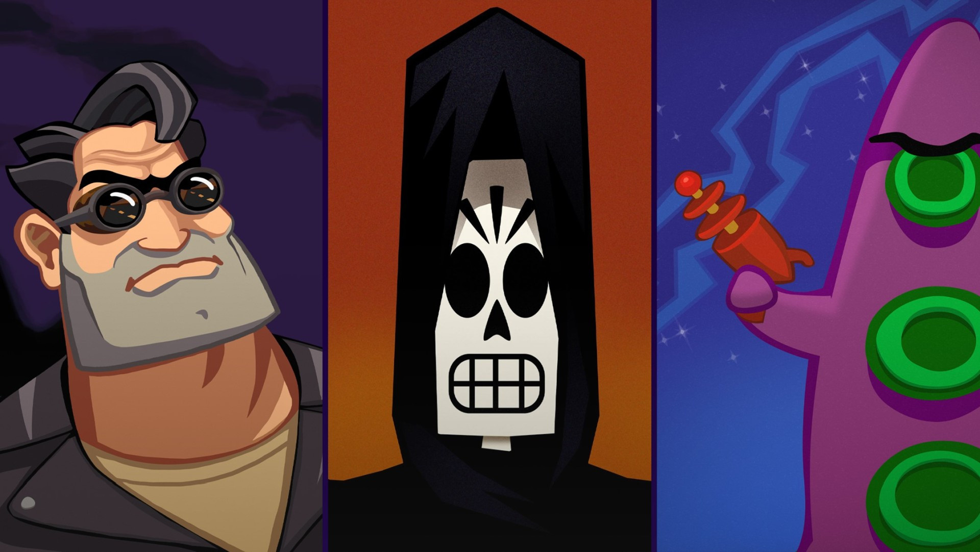 Grim Fandando, Day of the Tentacle, and Full Throttle Remastered dated on Xbox One and PC