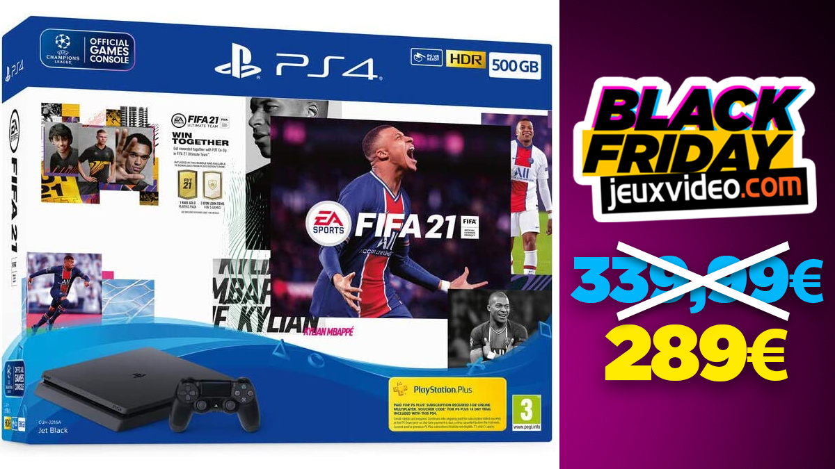 Black Friday: PS4 + FIFA 21 pack for € 289 at Amazon