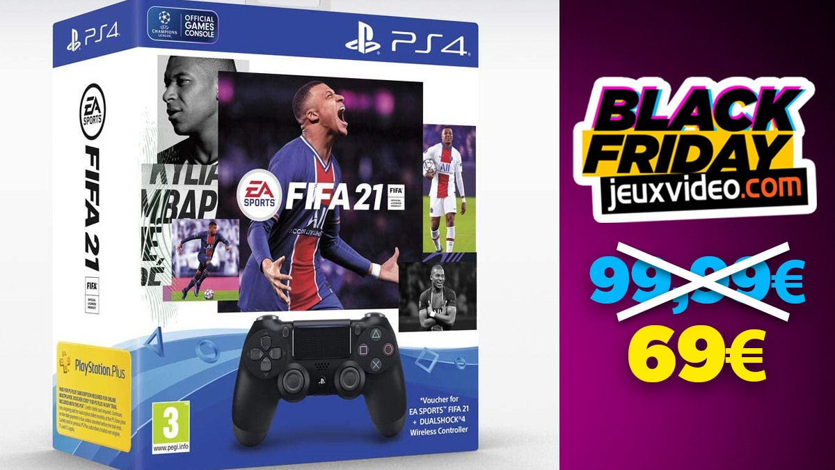 Black Friday: The DualShock 4 + FIFA 21 pack at a low price at Amazon